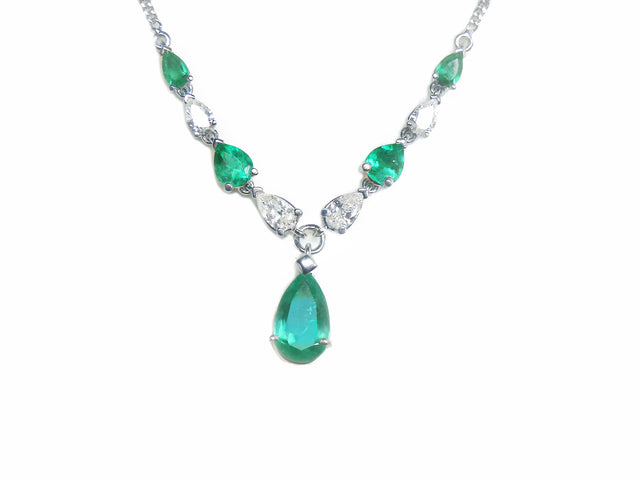 Genuine emerald necklace wholesale