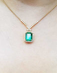 Colombian emerald necklace