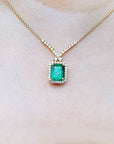 Colombian emerald necklace