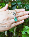 May Birthstone emerald enhancer necklace for sale