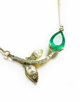 Wholesale real Colombian emerald twig necklace and jewelry