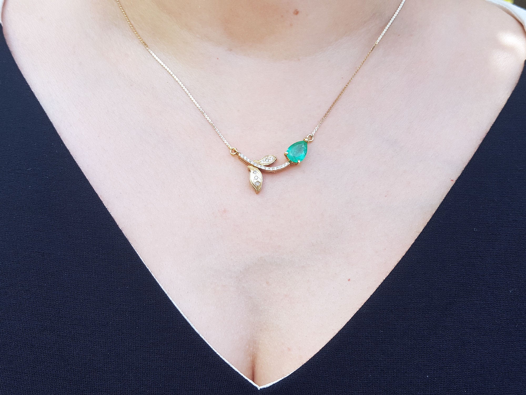 Natural Emerald necklace