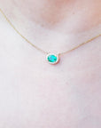 High quality natural Colombian emerald necklace