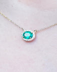 Gold and natural emerald jewelry