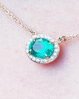 Real emerald necklace