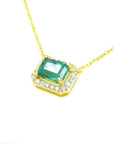 Real Emerald stone necklace