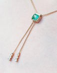 Muzo Colombian emerald necklace