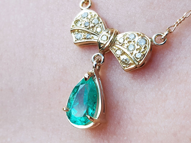 Genuine Colombian emerald jewelry