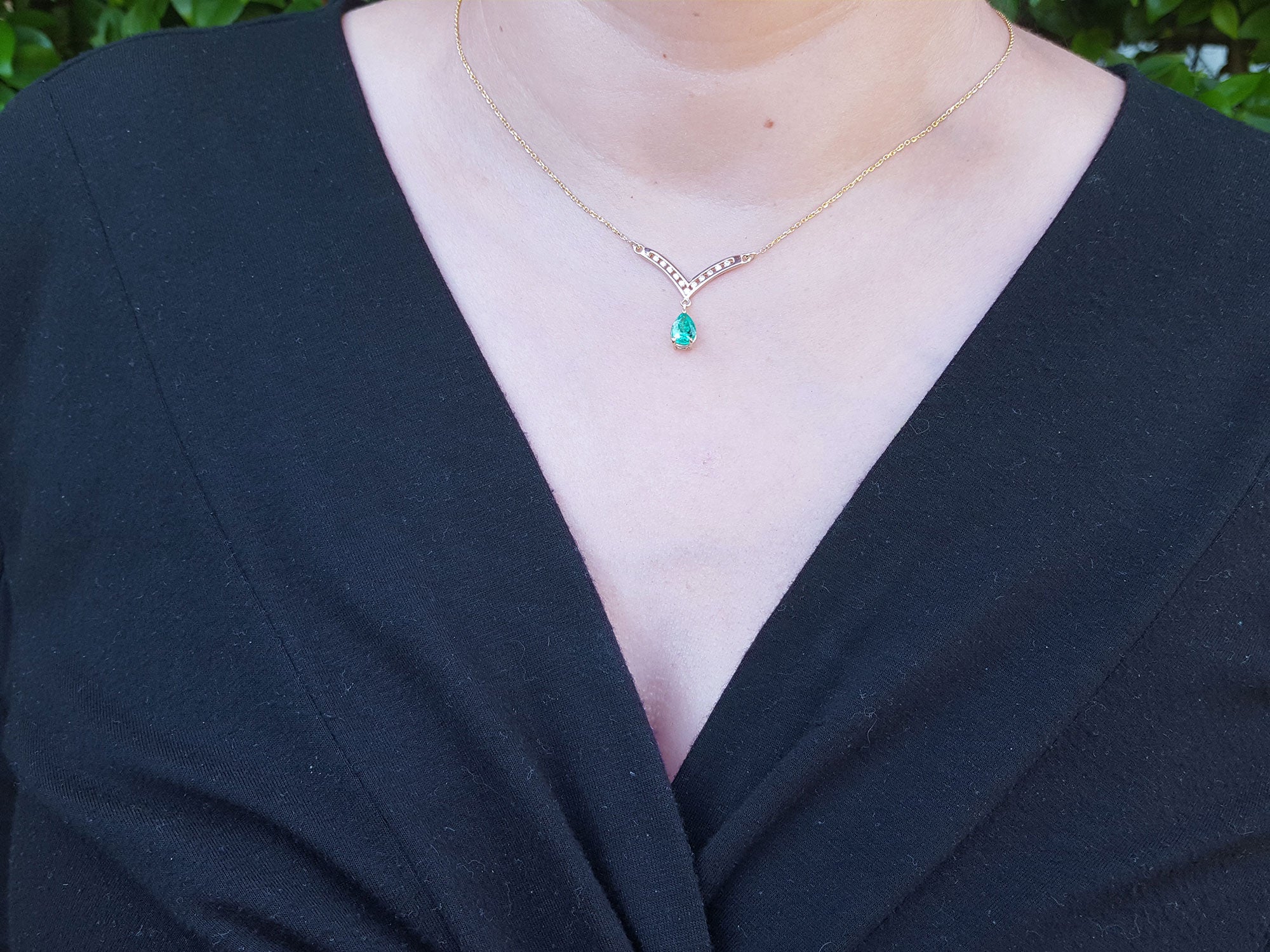 Emerald and diamond necklaces for sale