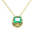 Emerald tulip necklace for sale