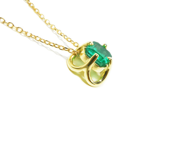 Emerald tulip necklace made in USA