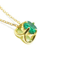 Emerald tulip necklace made in USA