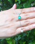Emerald and pearl jewelry hand made in USA
