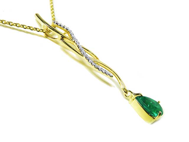 Affordable emerald necklace