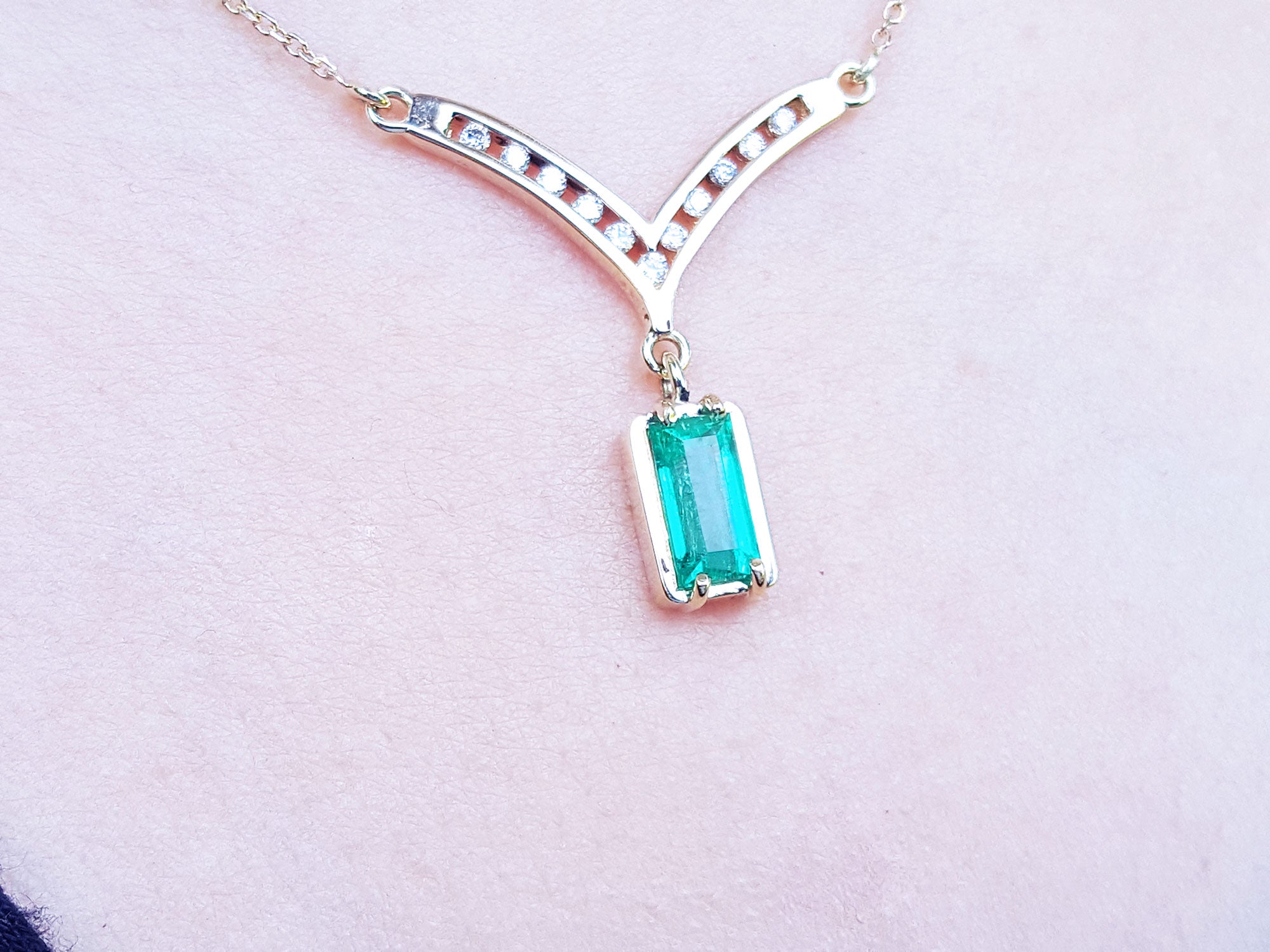 Real Colombian Emerald necklaces