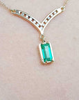 Mother’s day emerald necklace