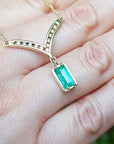 Emerald necklace made in USA