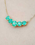 Real Colombian emerald necklace