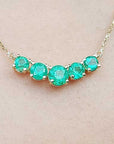 Bridal May birthstone necklace