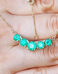 Emerald jewelry hand made in USA