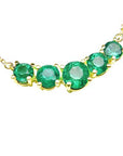 Authentic Colombian emerald necklace