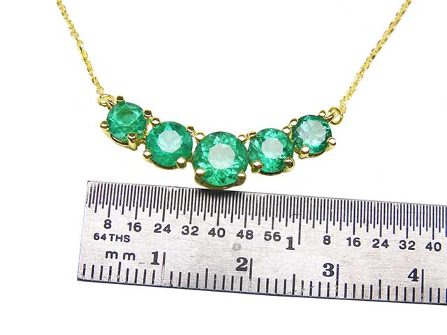 Real Colombian emerald necklace