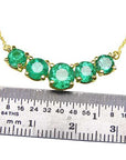 Real Colombian emerald necklace