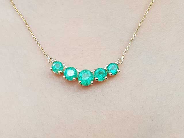 Muzo Emerald necklace