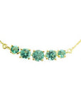 Authentic Muzo Colombian emerald necklace