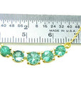 Green fire emerald necklace