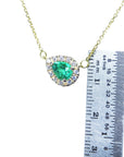 Muzo mine emerald necklace