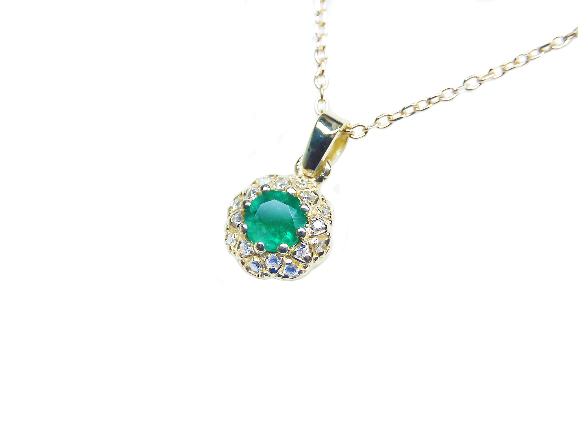 Colombian emerald necklace