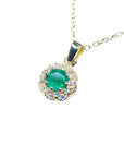 Colombian emerald necklace