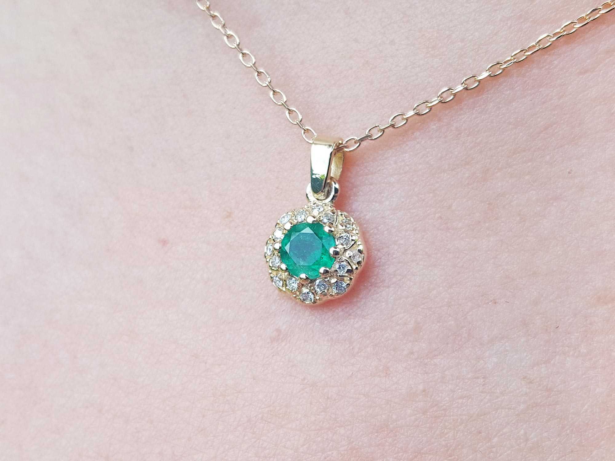 Colombian emerald necklace