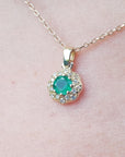 Colombian emerald necklace