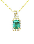 Emerald pendant necklace