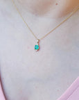 Fine jewelry emerald necklace