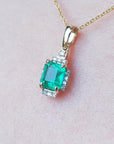 Real Colombia emerald necklace