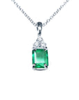 Emerald pendant necklace