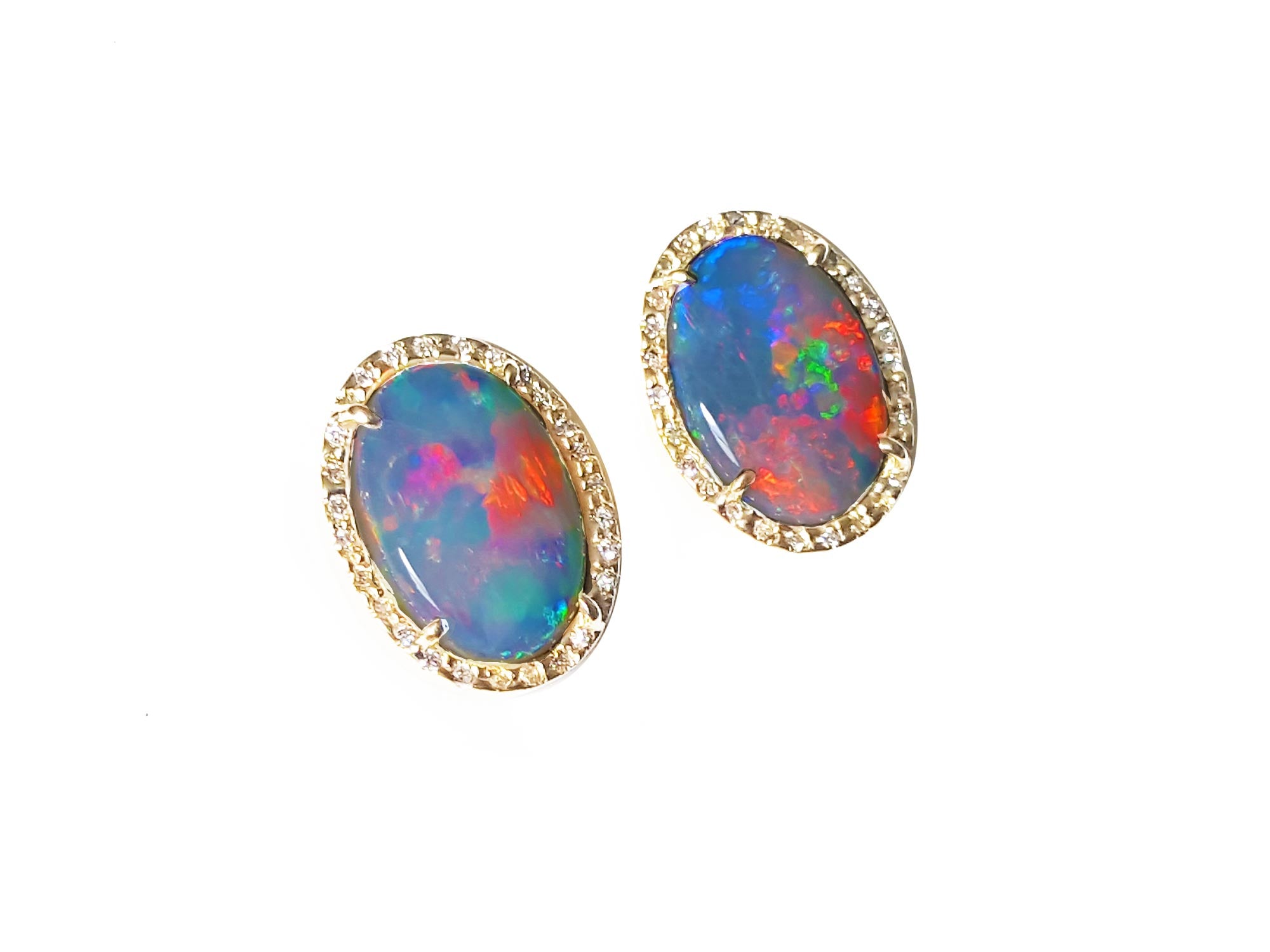 Australian opal earrings