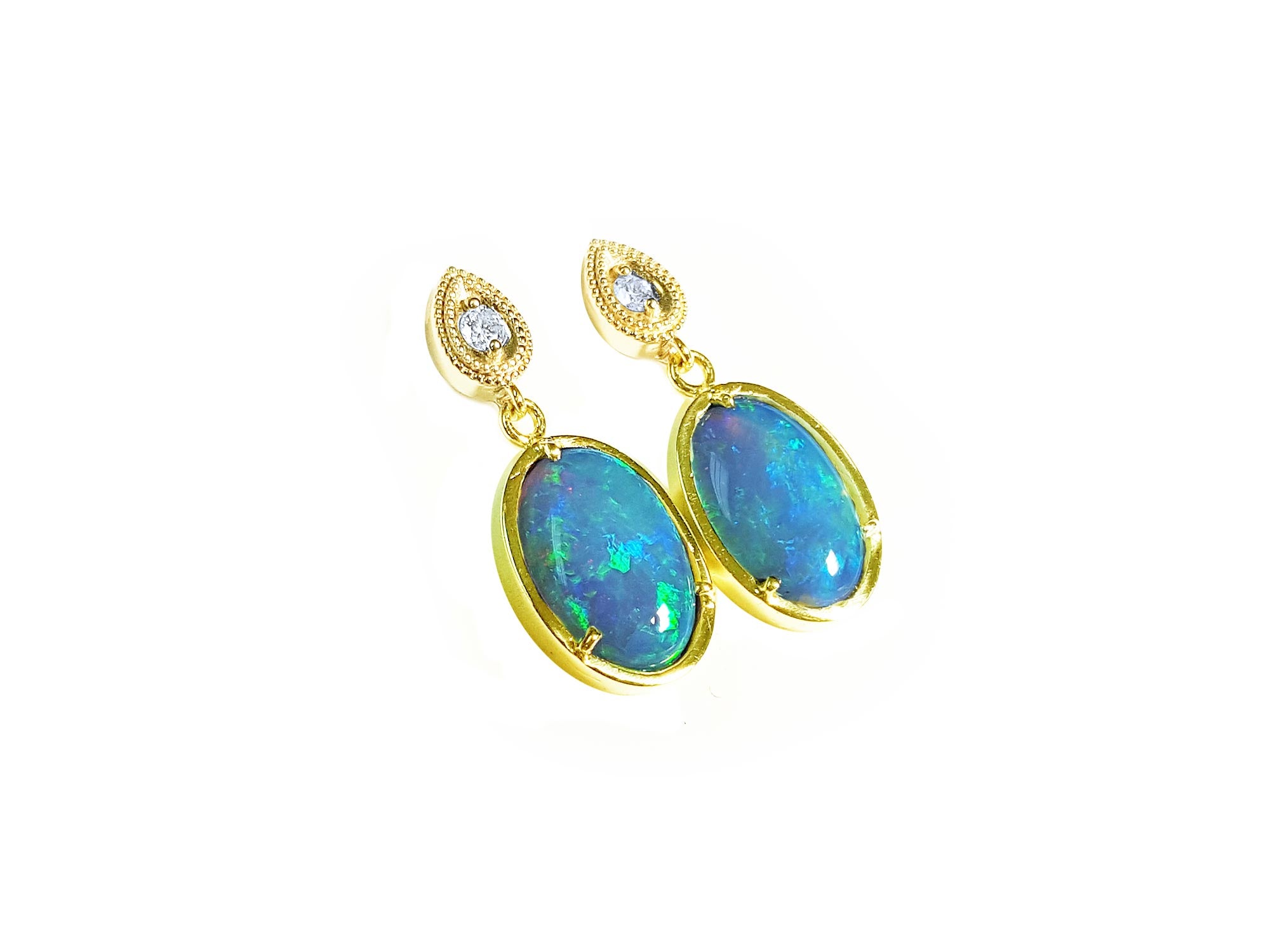 Opal earrings