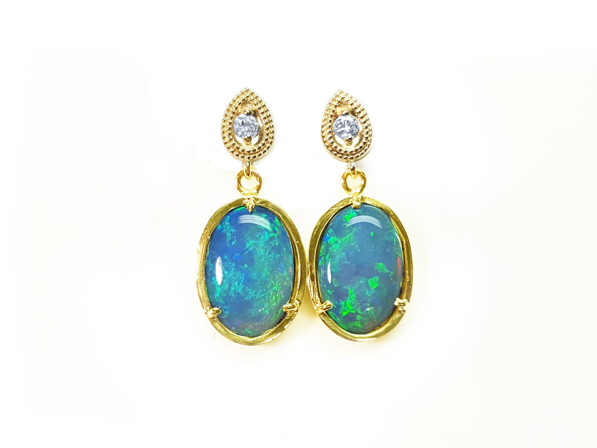 Australian opal earrings