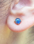 Doublet opal stud earrings