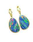 Opal earrings