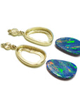 Hand made opal earrings