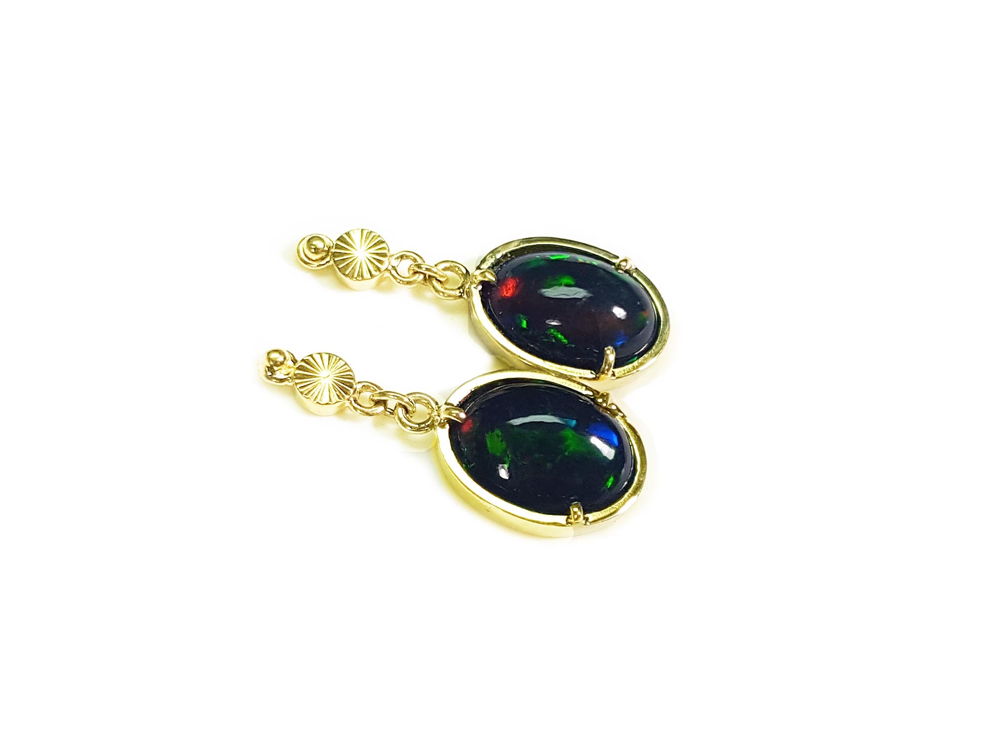 Ethiopian opal earrings
