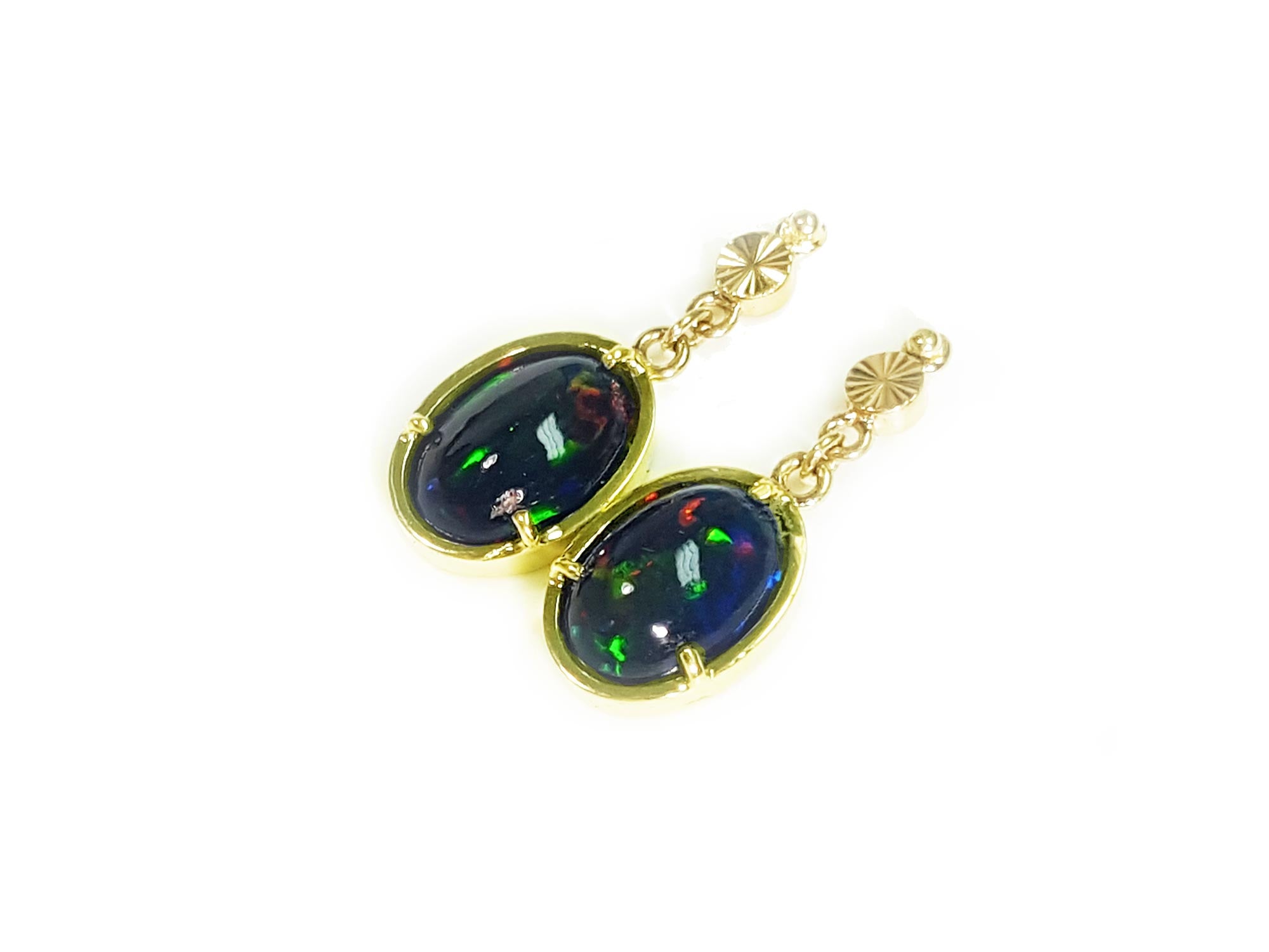 14k opal earrings
