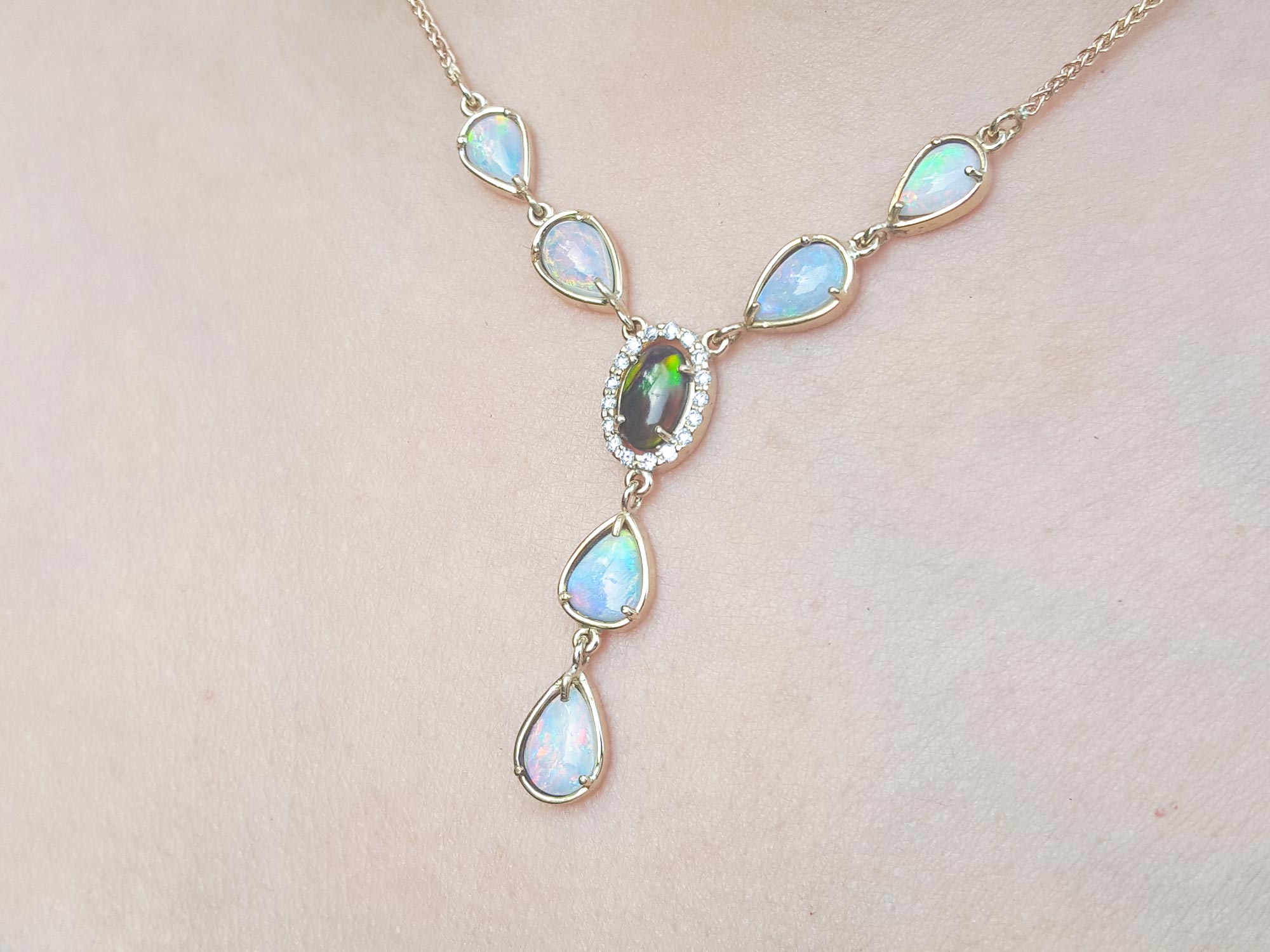 Opal Australian necklace