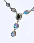 Genuine australian opal necklace