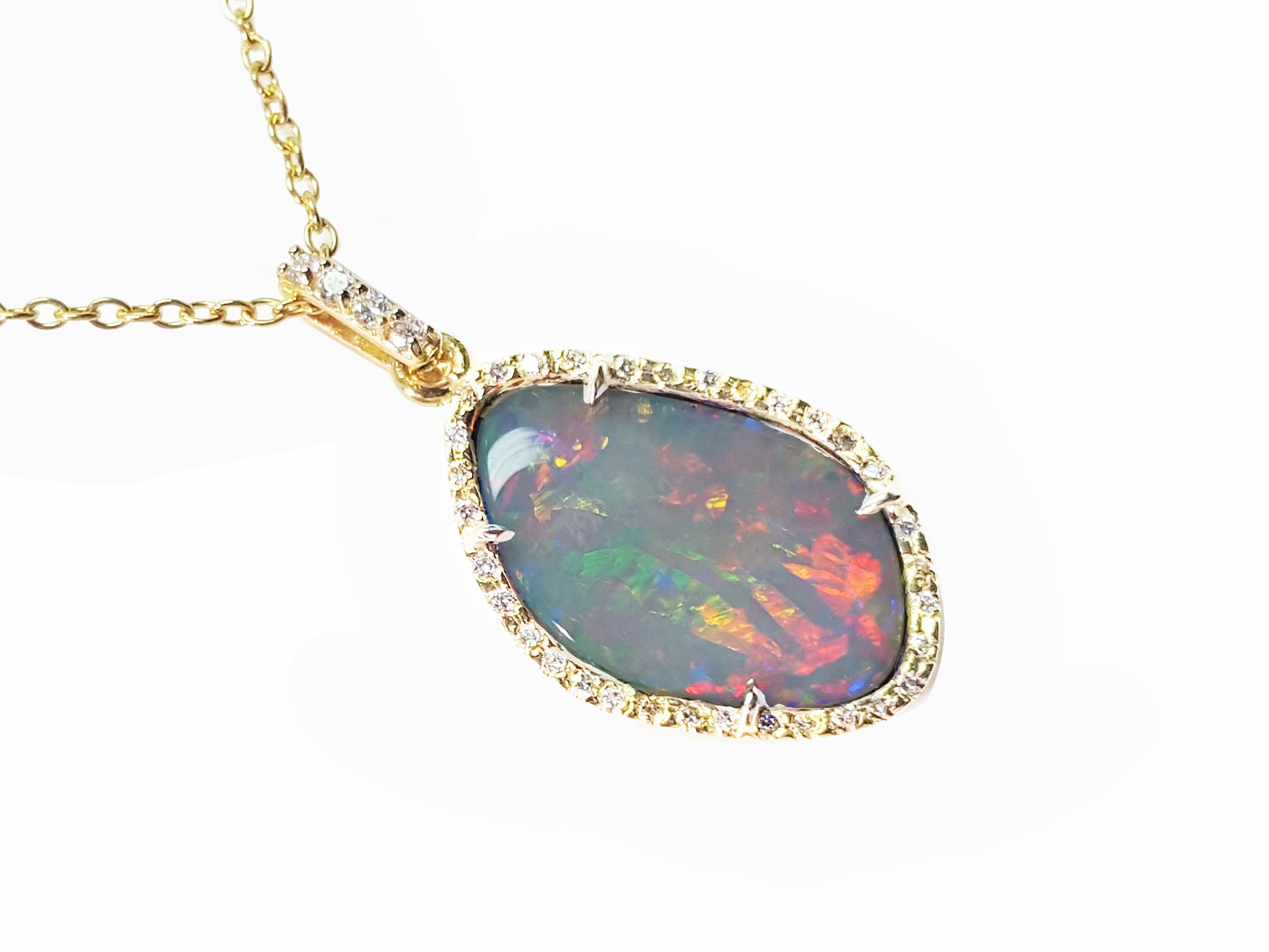 Australian opal necklace